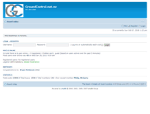 Tablet Screenshot of board.groundcontrol.net.nz